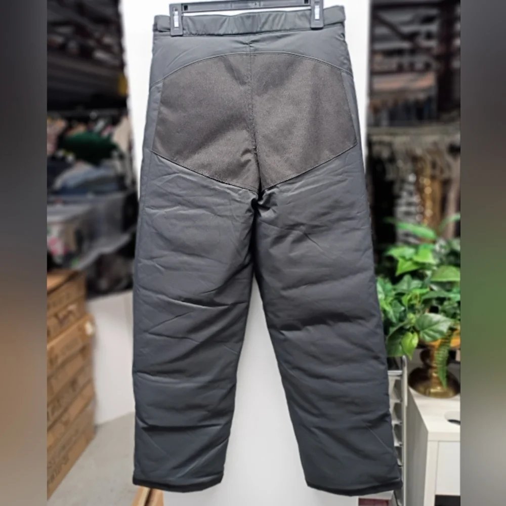 Gray and Black Pants with Water-Resistant Material and Reinforced Design